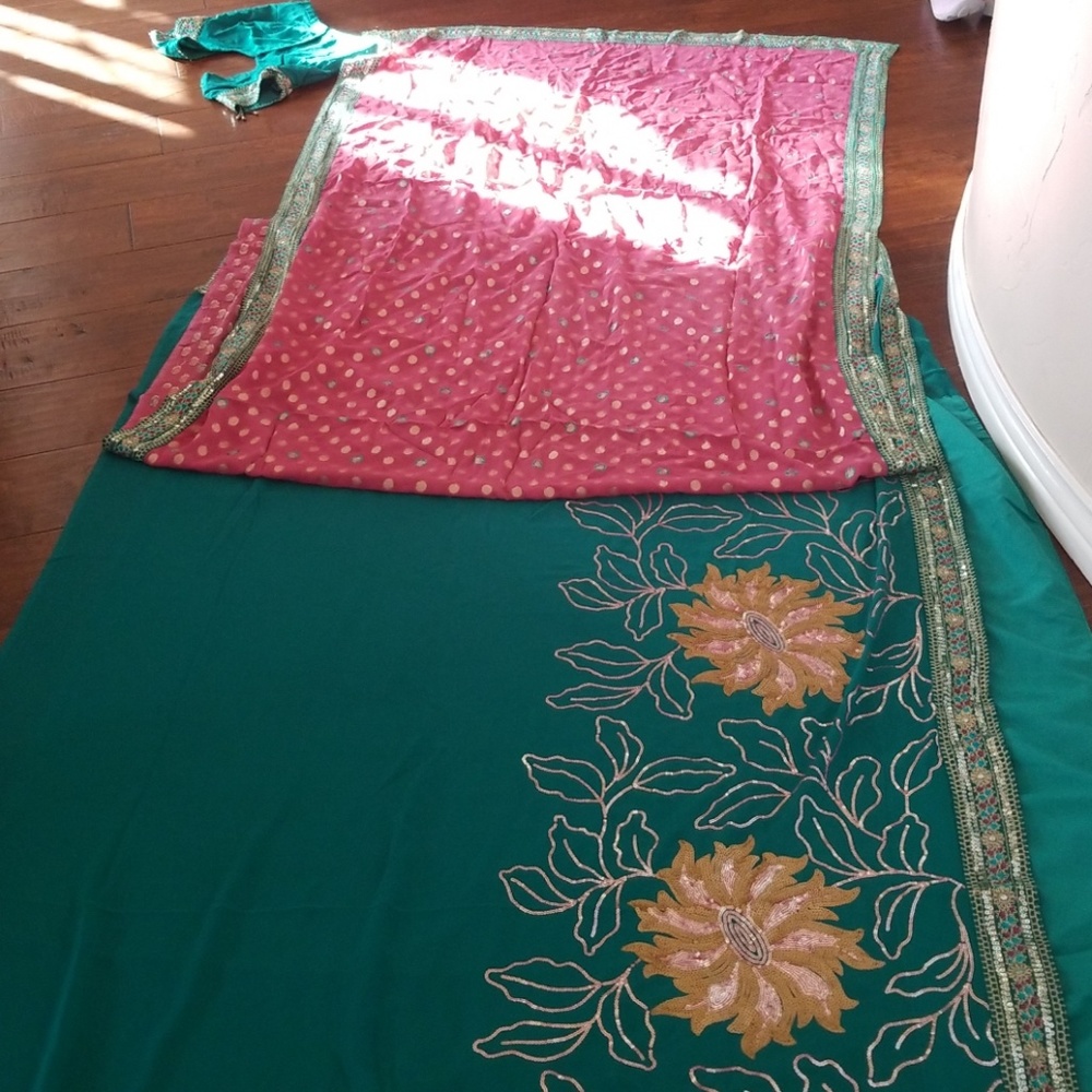 Saree with blouse!!